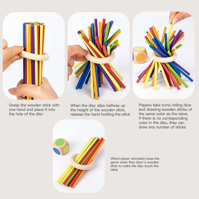 Montessori-inspiriertes Holzspiel