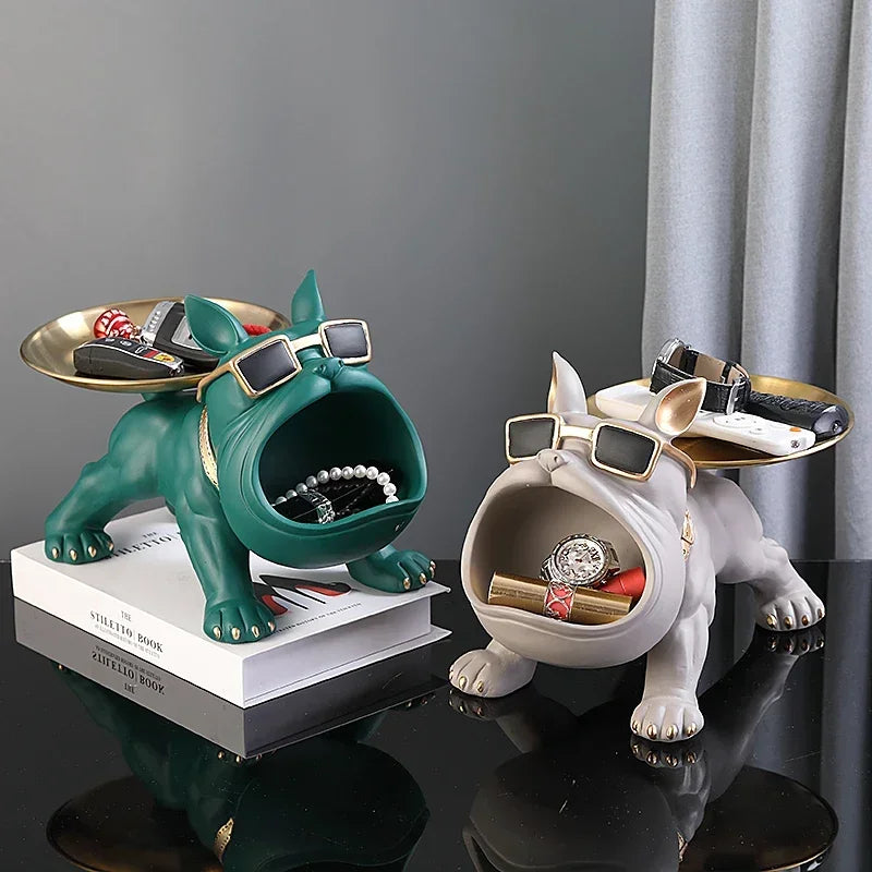Charmante Resin-Hundestatue