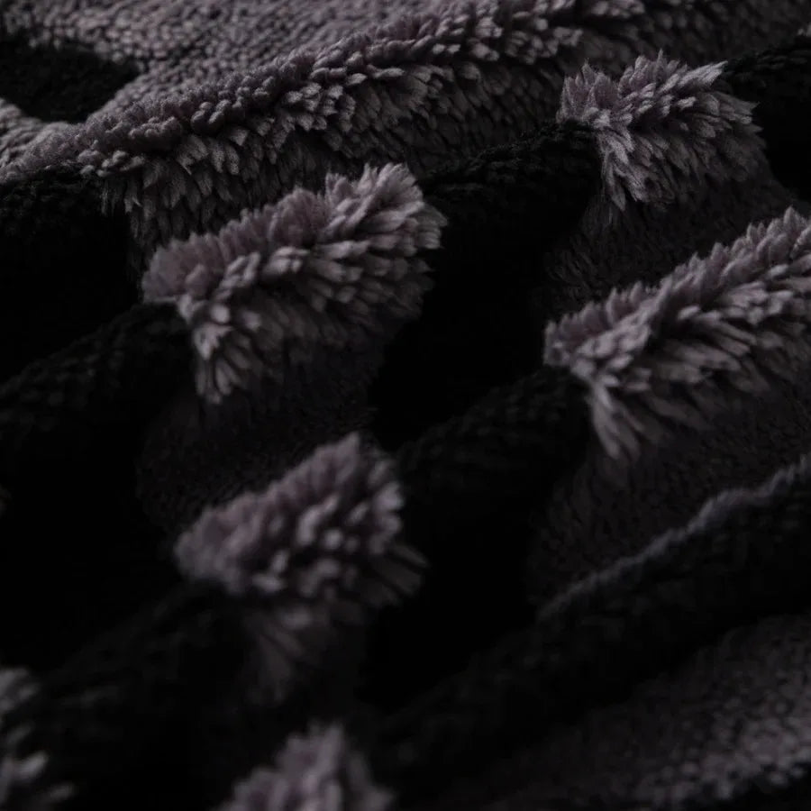 Kuschelige Fleece-Sofadecke im Boho-Stil