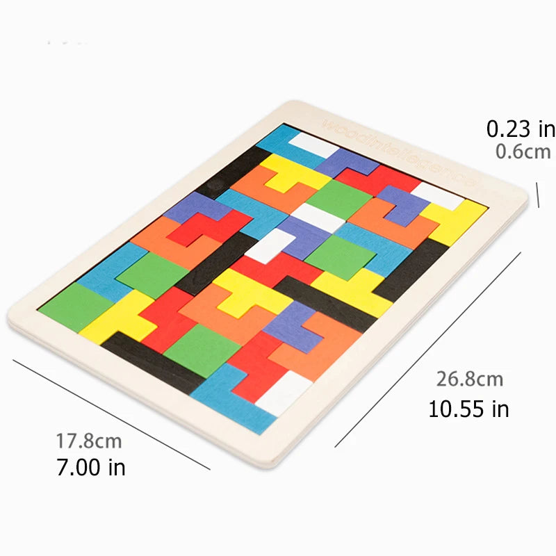 Klassisches Holz-Tangram-Puzzle