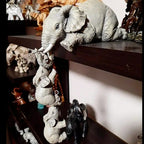 Süßes 3er Set Elefanten-Figuren aus Harz