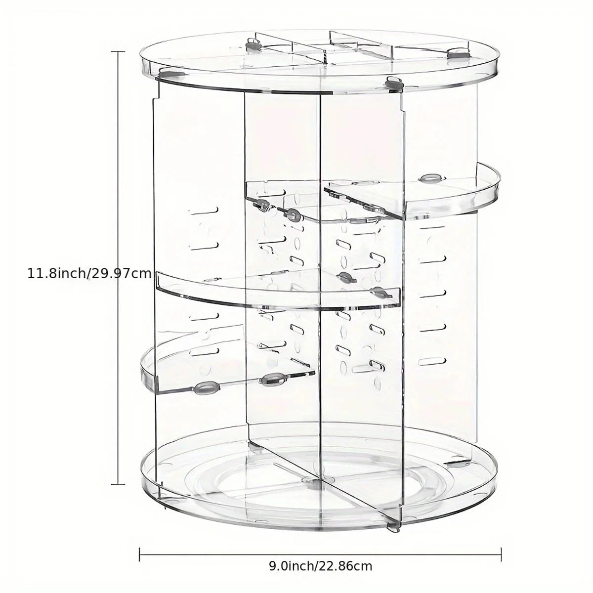 360° Rotating Makeup Organizer