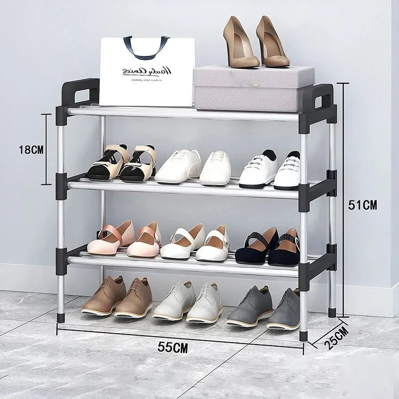 Praktischer Schuhregal mit 3-7 Ebenen