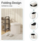 Eleganter Samtstoff-Hocker