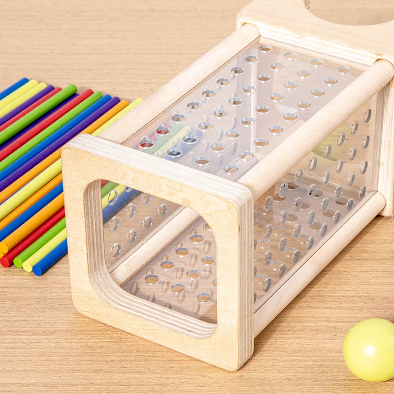 Montessori-inspiriertes Holzspiel