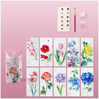 Kreatives Watercolor-Lesezeichen-Set
