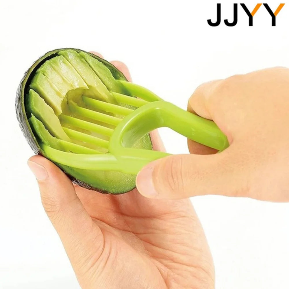JJYY 3-in-1 Avocado-Werkzeug aus hochwertigem Kunststoff