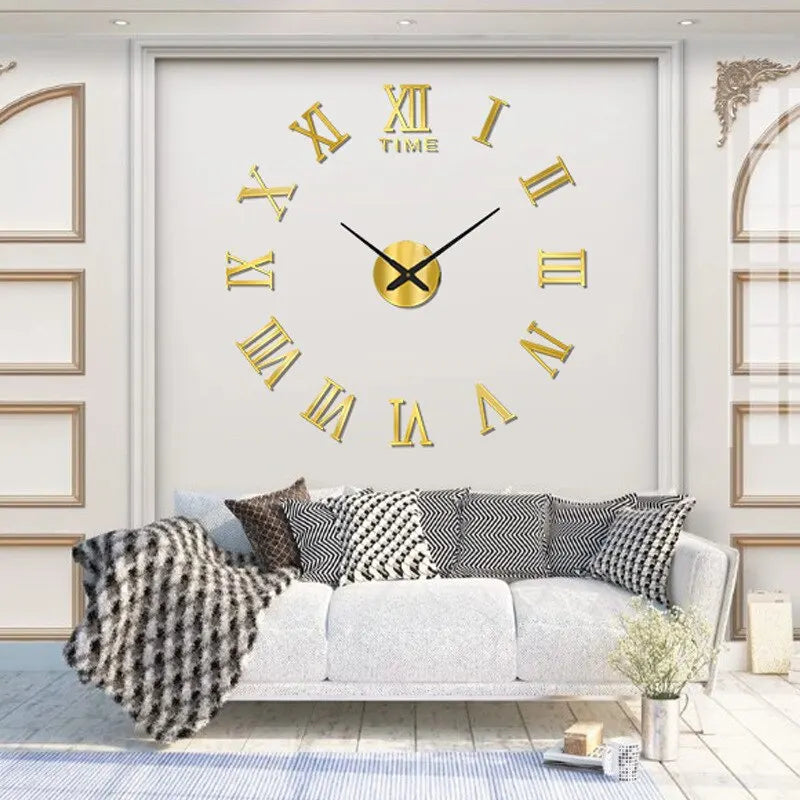 3D Acrylic Wall Clock mit römischen Ziffern