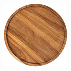 Elegante runde Holzplatte aus hochwertigem Naturholz