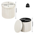 Eleganter Samtstoff-Hocker