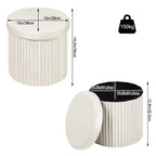 Eleganter Samtstoff-Hocker