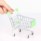 Dekorative Mini-Einkaufswagen aus Eisen