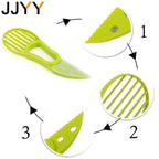 JJYY 3-in-1 Avocado-Werkzeug aus hochwertigem Kunststoff