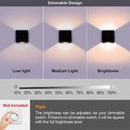 Boxförmige LED-Wandleuchte