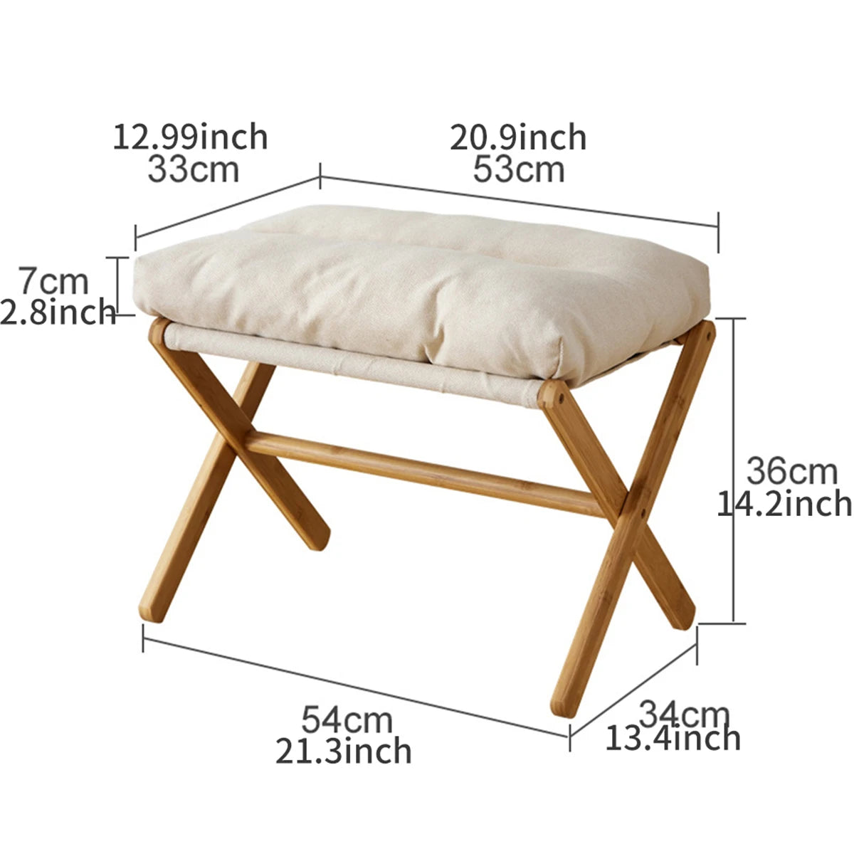 Moderner Holzhocker