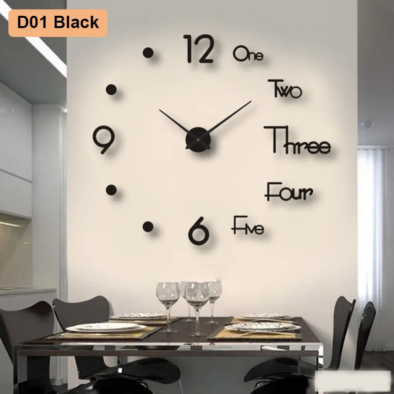 Moderne 3D-Wanduhr aus Acryl