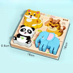 Montessori Cartoon 3D Wooden Puzzle