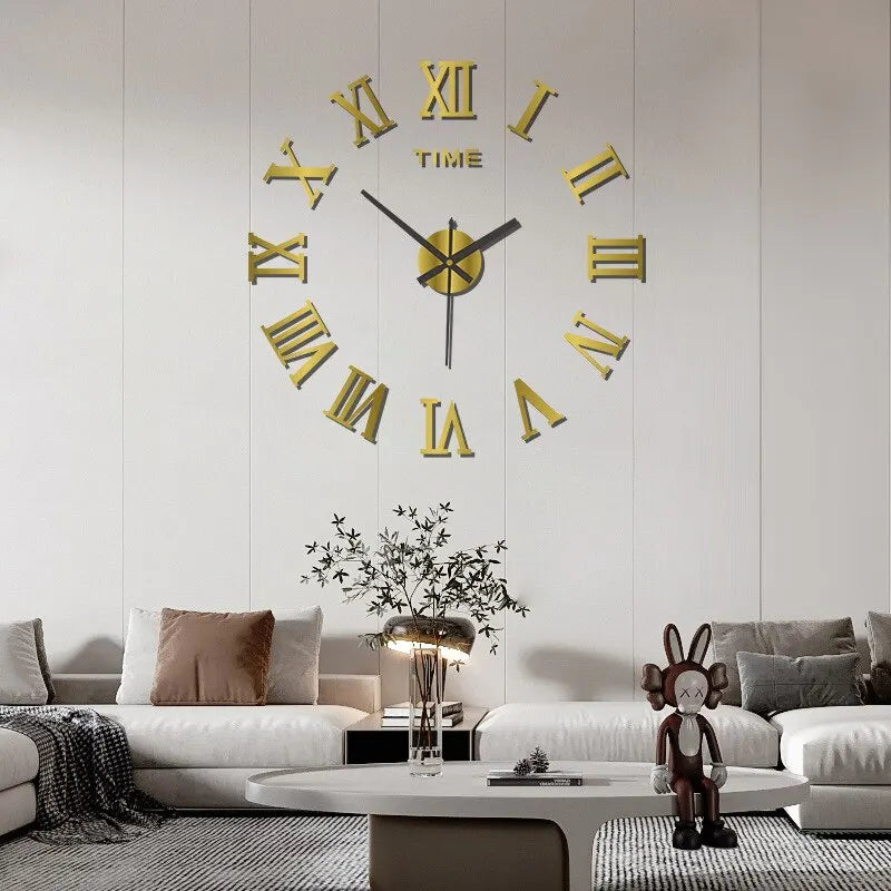 3D Acrylic Wall Clock mit römischen Ziffern