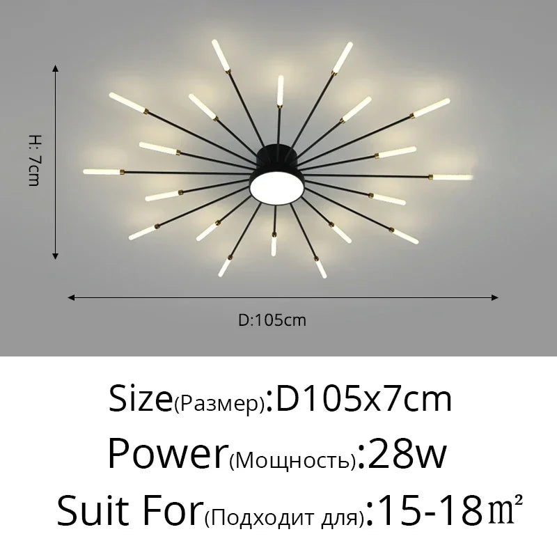 Elegante LED-Deckenleuchte