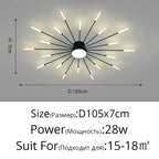 Elegante LED-Deckenleuchte