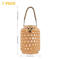 Stilvolle Rattan-Solarlaterne