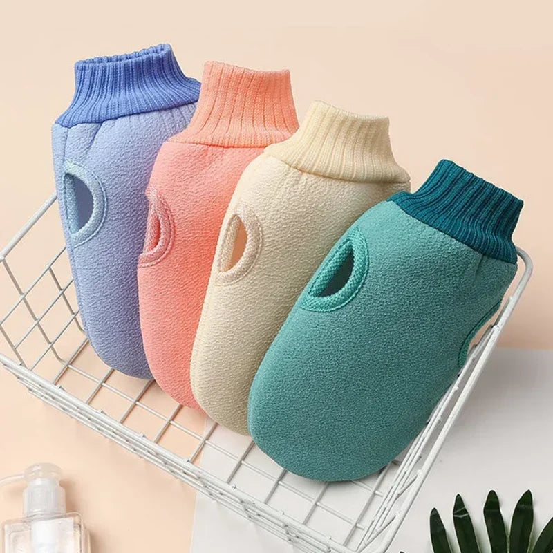 Exfolierende Badehandschuh