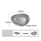 Elegante Edelstahl-Dessertteller