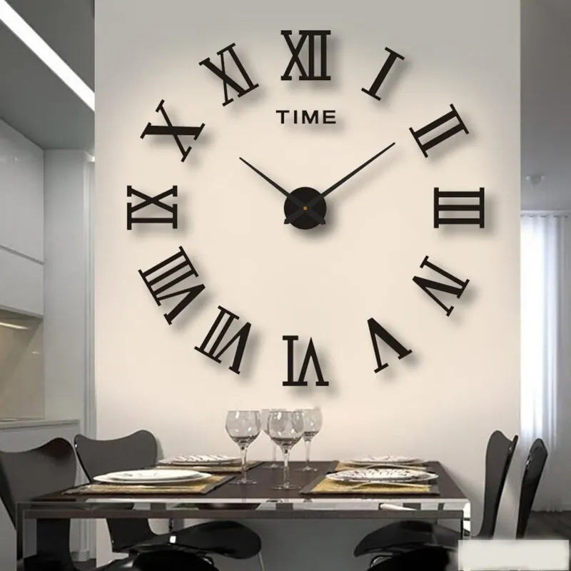 3D Acrylic Wall Clock mit römischen Ziffern