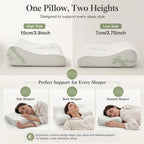 Ergonomisches Bambus-Memory-Foam-Kissen