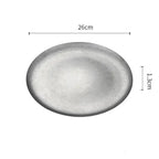 Elegante Edelstahl-Dessertteller