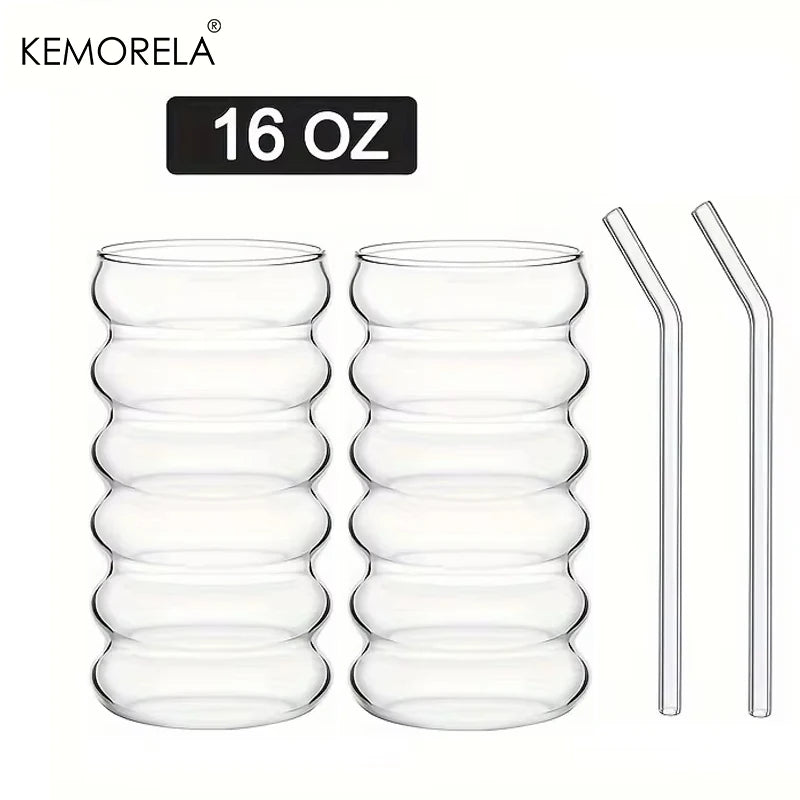500ml Wellenform-Trinkgläser