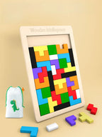 Klassisches Holz-Tangram-Puzzle