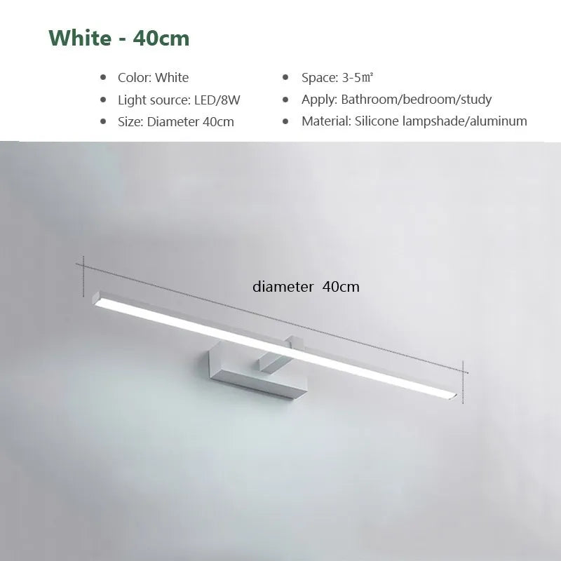 Moderne LED-Spiegelleuchte