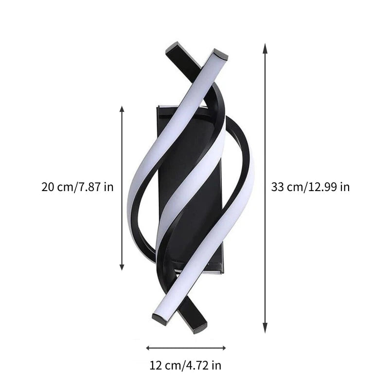 Stilistische LED-Wandleuchte