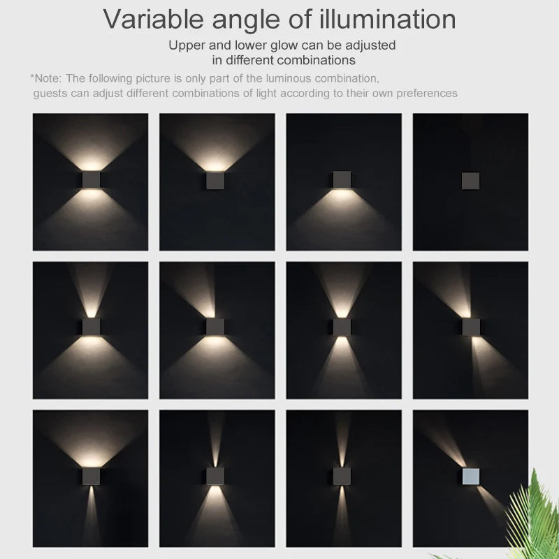 Moderne LED-Wandleuchte