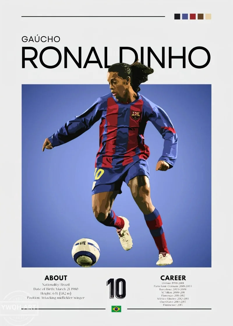Modernes Fußball-Poster