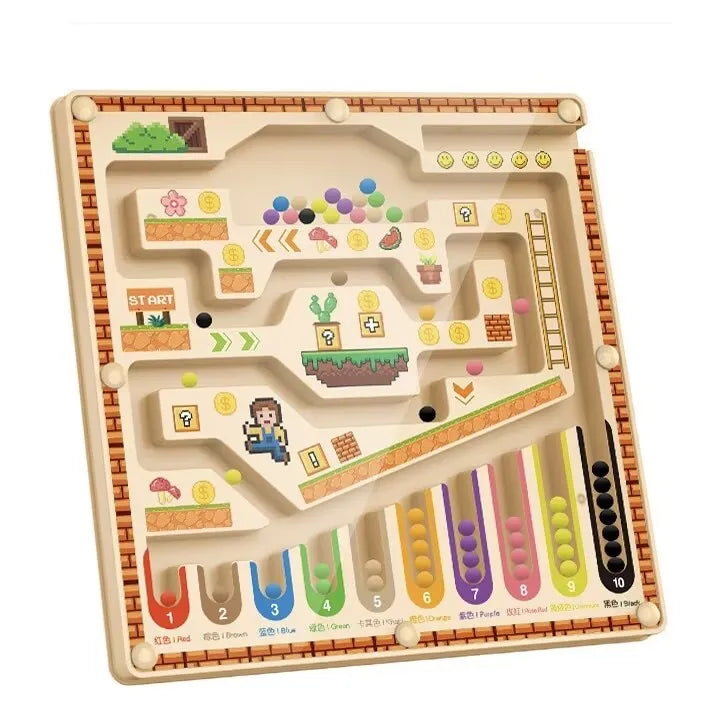 Magnetisches Farb- und Formen-Sortierpuzzle