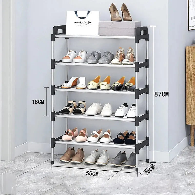 Praktischer Schuhregal mit 3-7 Ebenen