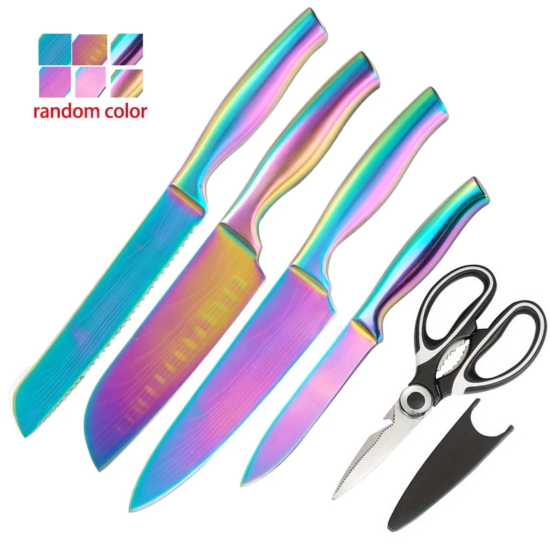 BAFENGS Rainbow Knife Set