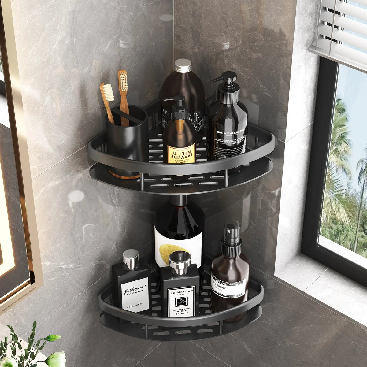 Wandmontiertes Badezimmer-Organizer-Regal