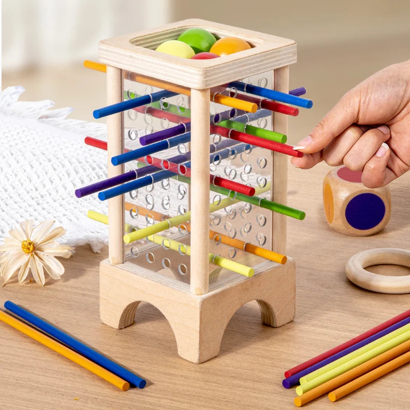 Montessori-inspiriertes Holzspiel