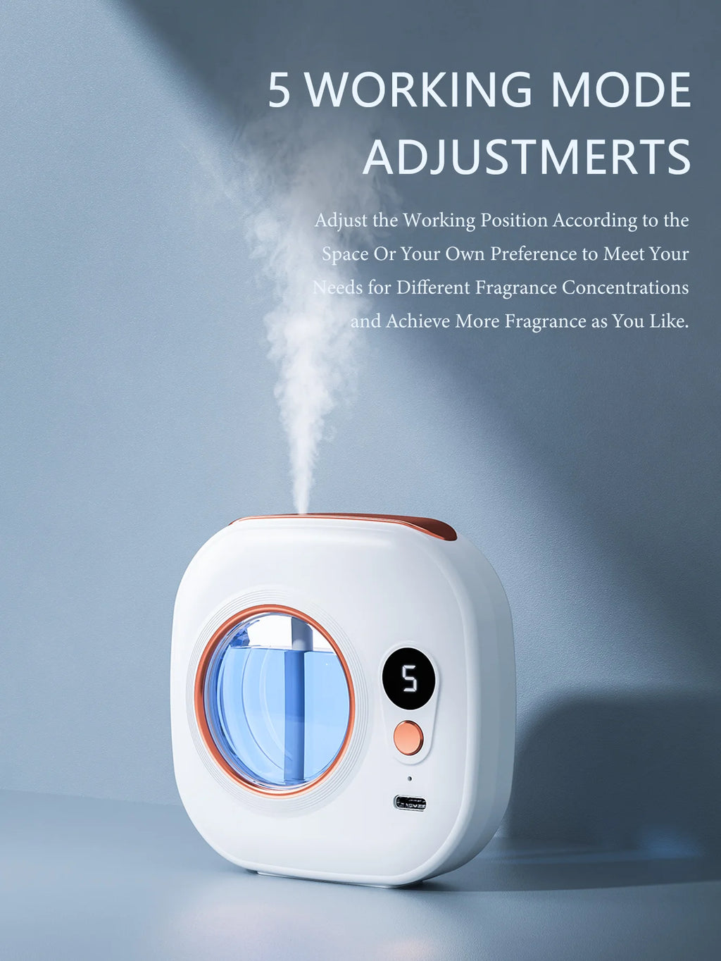 Ultraschall-Aroma-Diffuser mit wiederaufladbarem Akku
