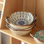 Elegante japanische Suppenschale aus Keramik