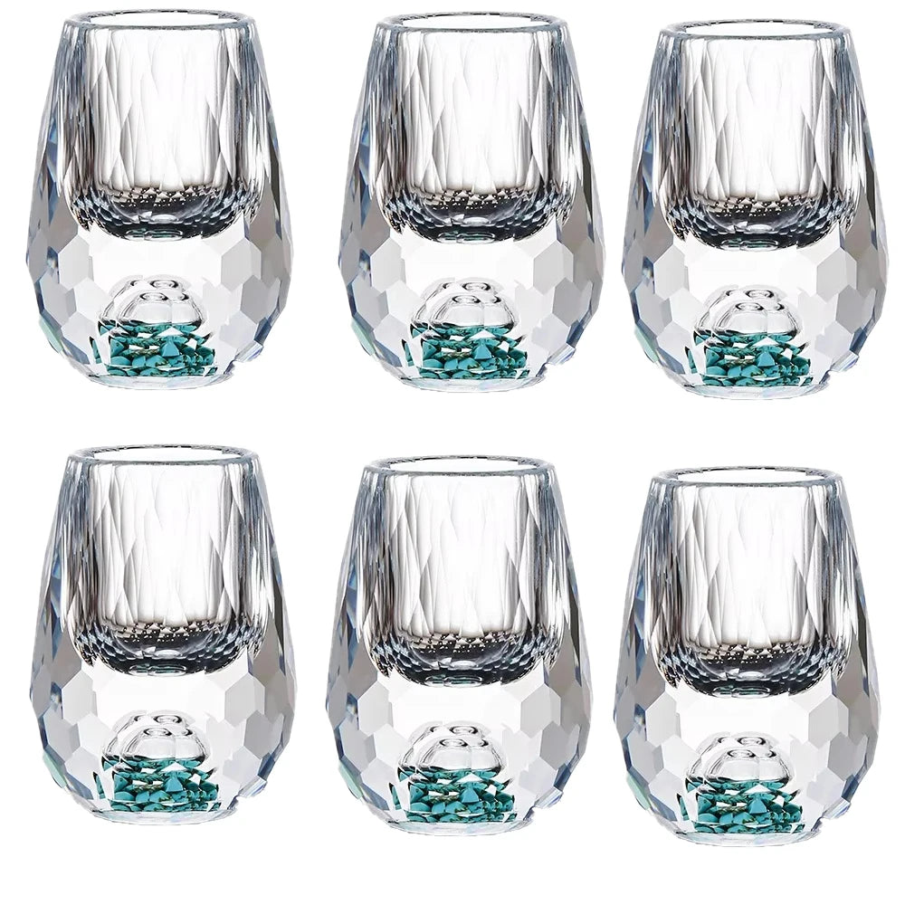 Elegantes Kristallweinglas-Set