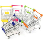 Dekorative Mini-Einkaufswagen aus Eisen