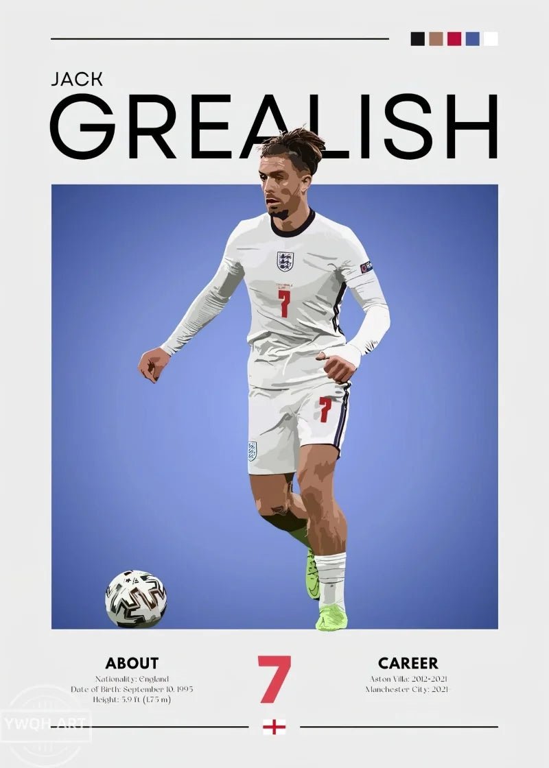 Modernes Fußball-Poster