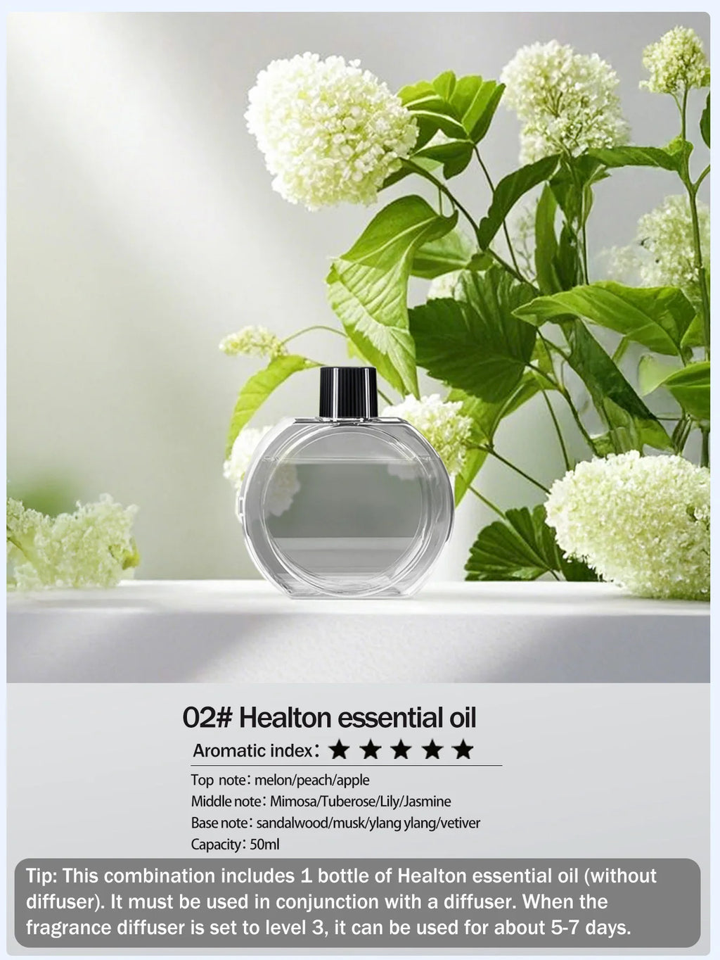 Ultraschall-Aroma-Diffuser mit wiederaufladbarem Akku