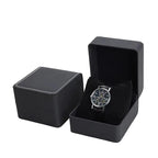 Elegante schwarze Uhrenbox