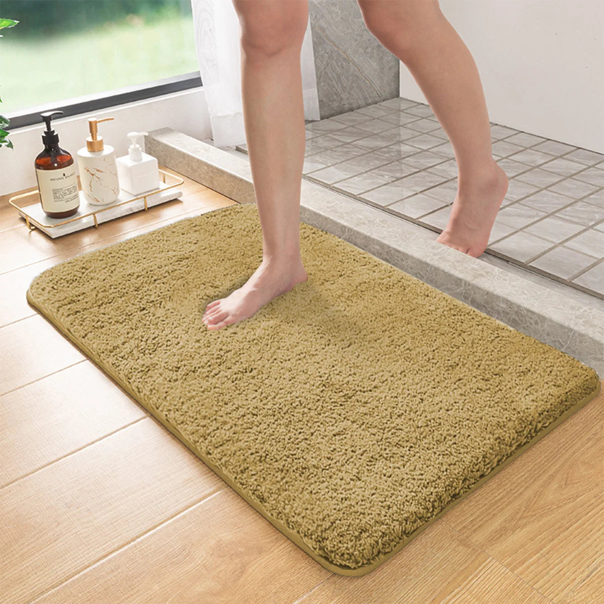 Weiches Badezimmerteppich