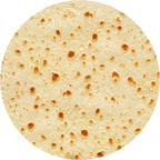 Gemütliche Flanell-Decke mit lustigem Tortilla-Print